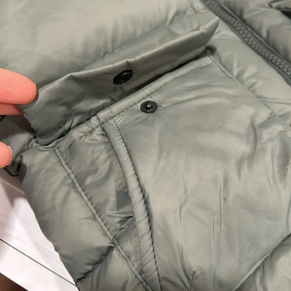 Zara Green Puffer Jacket